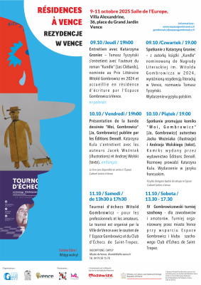 Gombrowicz: Rezydencje w Vence