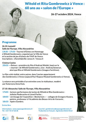Witold i Rita Gombrowicz w Vence: 60 lat w
